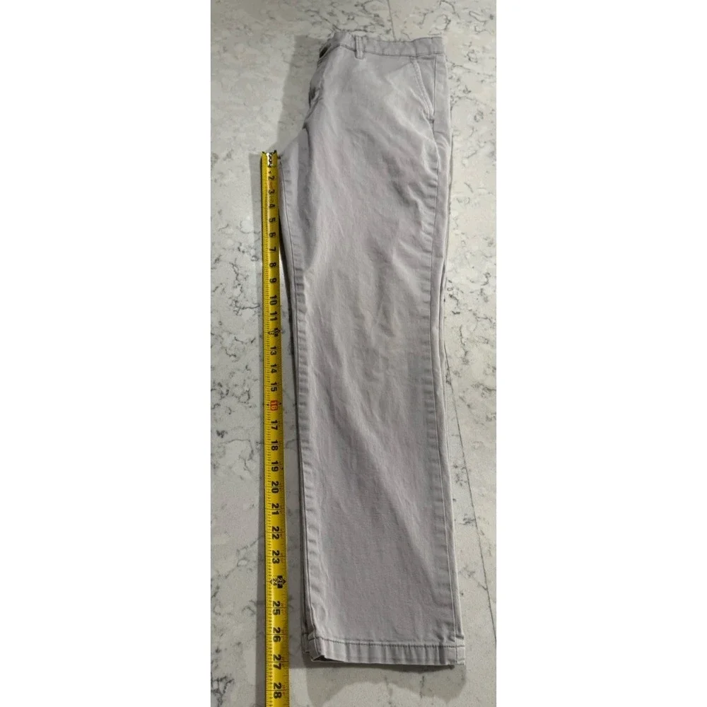 Weatherproof Vintage Pants Mens 32x30 Light Gray Cotton Stretch Smart Casual